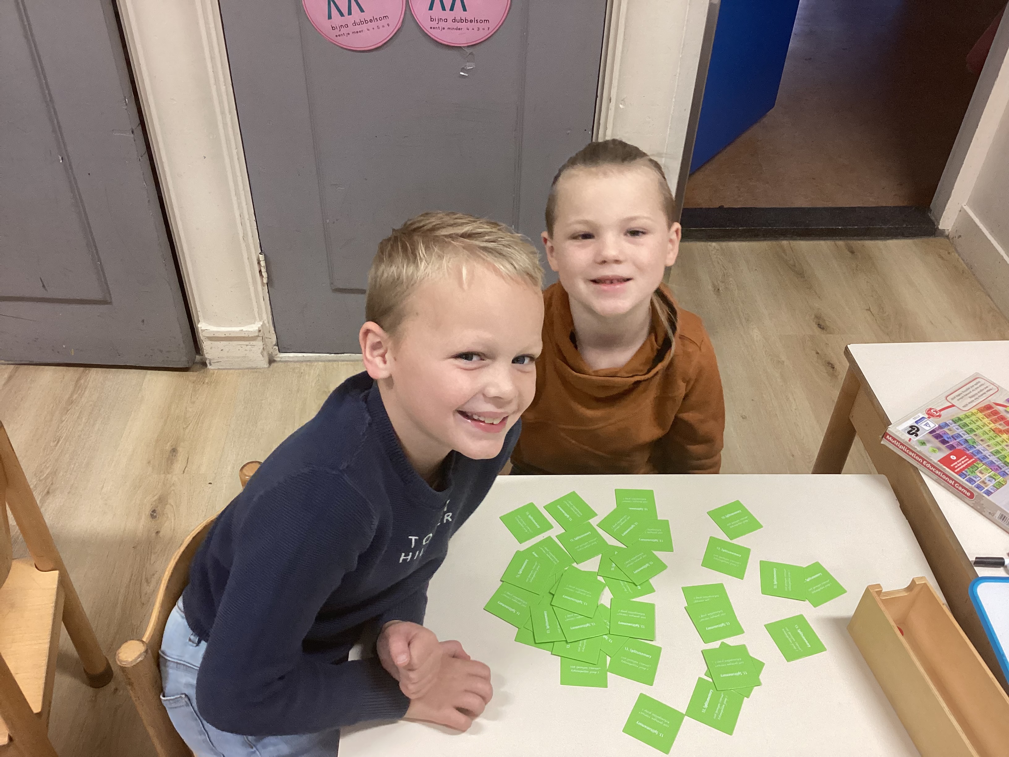 Een kijkje in de klas. 